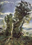 Chaim Soutine Lager poplars in civry painting